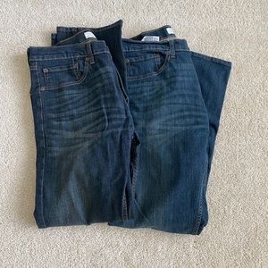 EUC Two Men’s Levi Strauss 34x32 jeans